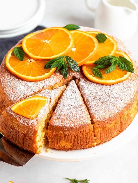 Best Orange Cake, Orange Flavoured Cake, Orange Cakes, Lemon Curd Cake, Orange Dessert, Citrus Cake, Moist Lemon Cake, Orange Cake Recipe, Drizzle Cake