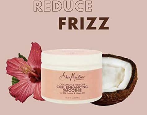 Curl Cream Smooth Curly Hair, Shea Moisture Curl Enhancing Smoothie, Curl Enhancing Smoothie, Curly Hair Problems, Thick Curly Hair, Curl Cream, Styling Cream, Hair Cream, Sulfate Free