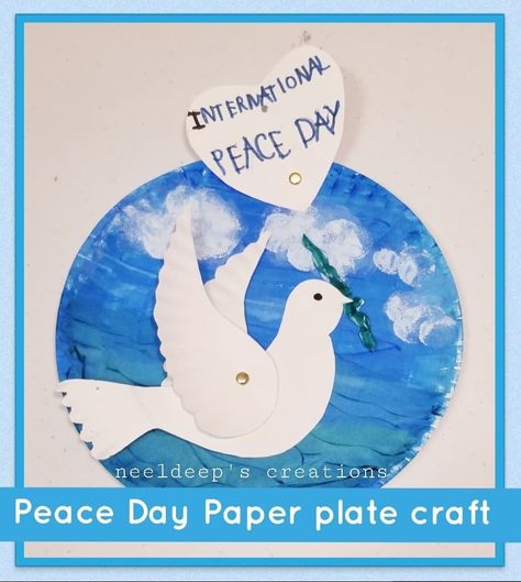 Paper Plate Dove, Dove Craft, Peace Crafts, World Peace Day, Peace Day, Paper Plate Craft, Children's Church Crafts, Spring Projects, Church Crafts