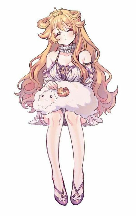 Sheep Girl, Kanata Konoe, A Sheep, Cute Art Styles, Cute Chibi, Kawaii Drawings, Kawaii Art, An Anime, Manga Girl