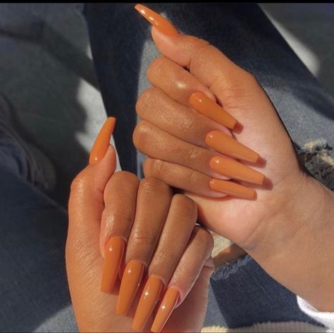 caramel Tiny Luxury, Brown Acrylic Nails, Nagellack Trends, Fall Acrylic Nails, Long Acrylic Nails Coffin, Coffin Nails Long, Glam Nails, Nagel Inspo, Dream Nails