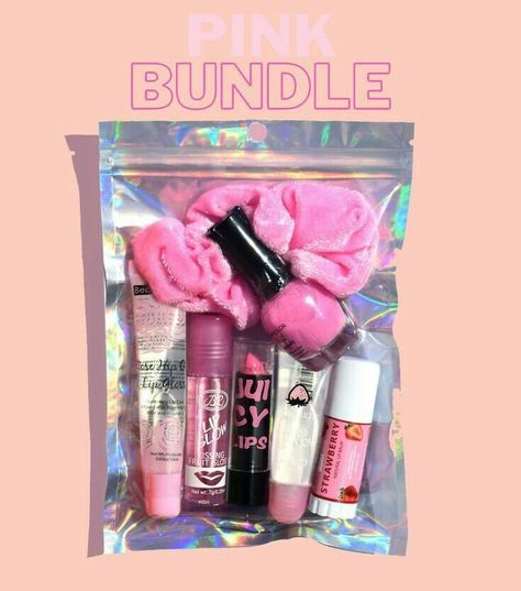 Lip Bundles, Lipgloss Bundle, Lip Gloss Bundle, Lipgloss Business, Rose Hip Oil, Diy Gifts To Sell, Scrub Diy, Girl Gift Baskets, Lip Gloss Homemade