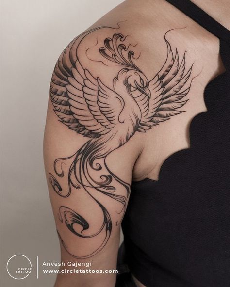 Phoenix Tattoo Women, Phoenix Tattoo Arm, A Phoenix Tattoo, Phoenix Tattoo Sleeve, Phoenix Tattoo Feminine, Cross Tattoos For Women, Mom Tattoo Designs, Phoenix Tattoo Design, Special Tattoos