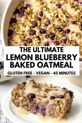 Lemon Blueberry Baked Oats, Baked Oatmeal Bites, Blueberry Baked Oats, Baked Oatmeal Recipes Breakfast, Baked Oatmeal Recipes Healthy, Blueberry Baked Oatmeal, Lemon Breakfast, Blueberry Oatmeal Bake, Oatmeal Bites