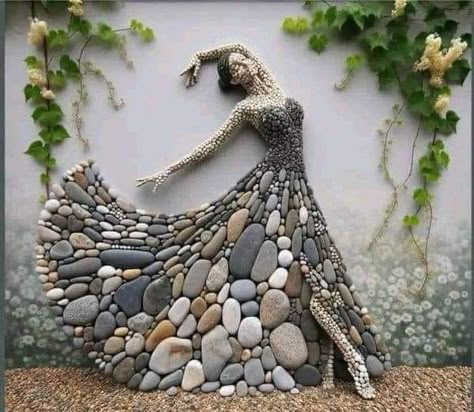 Rock Crafts Diy, Stone Artwork, Stone Pictures Pebble Art, Garden Rock Art, Stone Art Painting, Art & Craft Paint, Pebble Stone, Stone Crafts, Stone Work