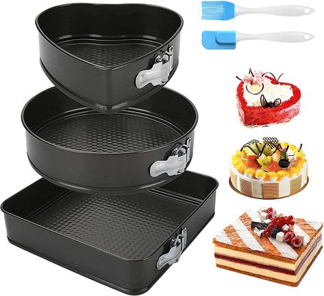 Springform Cake, Elaborate Cakes, Shaped Cake Pans, Cheesecake Pan, Springform Pan Cake, Cake Pan Set, Cake Baking Pans, Square Cake Pans, Icing Tips