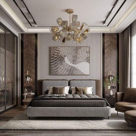 Luxury Bedroom Design Master Suite, Royal Bedroom Design, Bedroom Design Luxury, Black And Grey Bedroom, Bedroom Inspiration Cozy, Grey Bedroom Design, Luxury Bedroom Design, Gorgeous Bedrooms, Bedroom Renovation