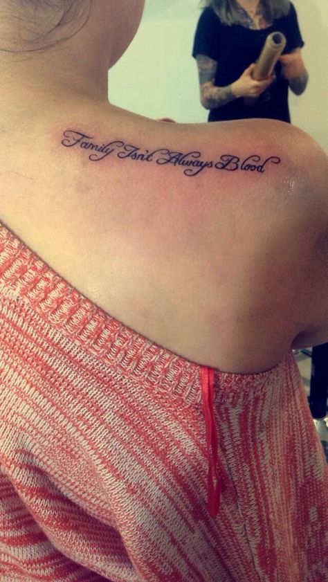 #family#isnt#always#blood #insperationaltattoo Blood Tattoo, Family Isnt Always Blood, Water Quotes, Small Girly Tattoos, Stylist Tattoos, Dysfunctional Family, Girly Tattoos, Family Tattoos, Strong Love