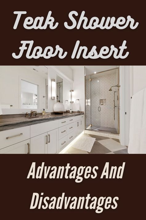 There are pros and cons to every decision, and that includes choosing a teak shower floor insert. Here we take a look at both the good and the bad so you can make an informed decision about whether this is the right choice for your home. Showers With Teak Floors, Teak Floor Bathroom, Teakwood Shower Floor, Shower With Teak Floor, Teak Shower Floor Insert, Teak Bathroom Floor, Wood Floor Shower Ideas, Teak Wood Shower Floor, Bamboo Shower Floor