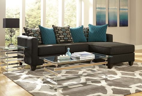 Teal Living Room, Living Room Sets, Sectional, Living Room Decor, Room Decor, Couch, Living Room, Wall, Furniture