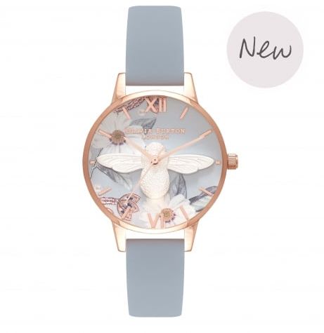 Bee Watch, Olivia Burton Watch, Watches Women Simple, Silver Watches, Watches Silver, Floral Watches, Trendy Watches, Fancy Watches, Gold Watches