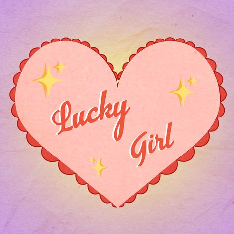 Lucky Girl Tattoo, Manifest Widget, Mh Quotes, Lucky Girl Aesthetic, Homescreen Quotes, Lucky Aesthetic, Lucky Poster, App Widget, January Wallpaper