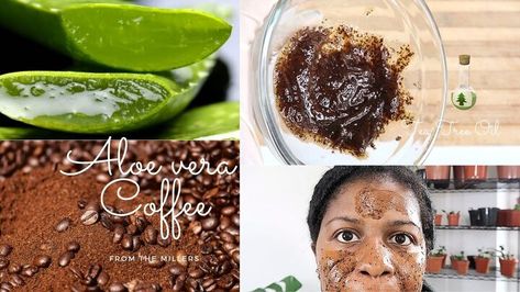 This is a guide to making an aloe vera and coffee face mask. Learn how to use coffee grounds and aloe vera as skincare with this natural beauty tutorial. Face Mask For Dark Spots, Diy Aloe Vera Face Mask, Mask For Dark Spots, Remove Tan From Face, Face Mask Ingredients, Aloe Vera Face, Aloe Vera Skin Care, Coffee Face Mask, Square Cardigan