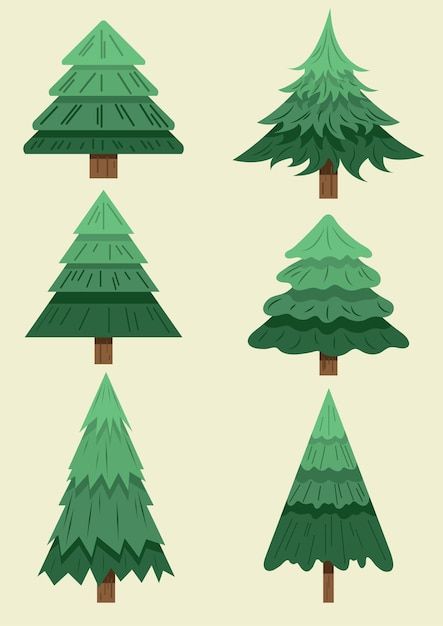 Winter Tree Illustration, Tree Illustration Simple, Pine Illustration, Freepik Illustration, Pine Tree Illustration, Mountain Cookies, Tree Drawing Simple, Nature Documentary, Pine Tree Drawing