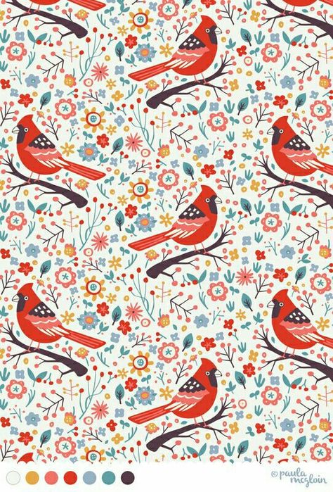 Birds,red Red Bird Wallpaper, Cardinal Wallpaper, Cardinal Illustration, Cardinal Pattern, Red Cardinals, Wallpaper Red, Fabric Red, Red Bird, Flowers Red