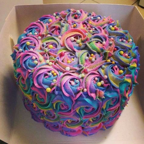 Rainbow Cake, Cakes Cupcakes, Cake Ideas, Birthdaycake, Awesome Cake, Party Ideas, Birthday Cakes Super Torte, Colorful Cake, Cupcakes Decorados, Gateaux Cake, Colorful Cakes, Unicorn Cake, Rainbow Cake, Love Cake, Fancy Cakes