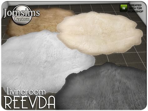 reevda rugs. big Found in TSR Category 'Sims 4 Rugs' Sims 4 Fluffy Rug, Sims4 Cc Rugs, Sims 4 Rugs Cc, Mods Ts4, Modern Bedroom Rug, Sheep Rug, Fuzzy Rug, Sims 4 Tsr, The Sims 4 Download