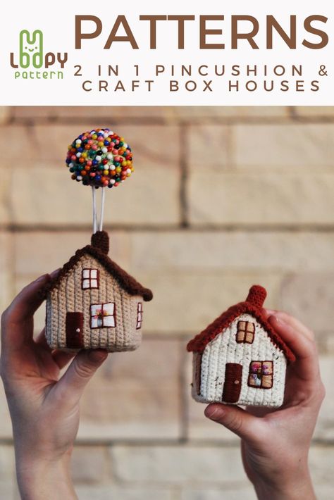 https://www.etsy.com/Loopypattern/listing/1009092328/2-in-1-crochet-house-pattern-amigurumi?ref=shop_home_active_6&pro=1 Crochet House Patterns Free, Crochet House Decor, Crochet Architecture, Crochet Village, House Crochet Pattern, Crochet Balloon, Crochet Box Stitch, Crochet Lovey Free Pattern, House Crochet