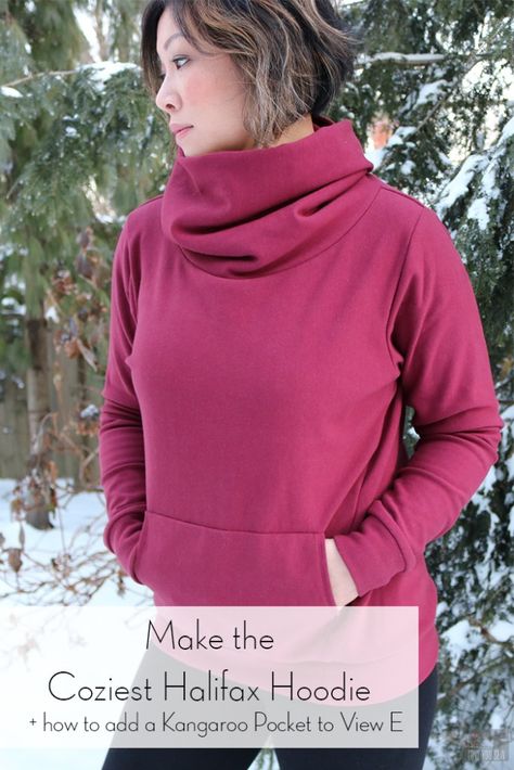 Make the Coziest Halifax Hoodie + Kangaroo Pocket Hack for View E | Love You Sew Scarf Sewing, Sewing Upcycling, Upcycling Clothes, Polar Vortex, How To Stitch, Sewing Tops, Clothes To Sew, Diy Sweatshirt, Upcycle Sewing