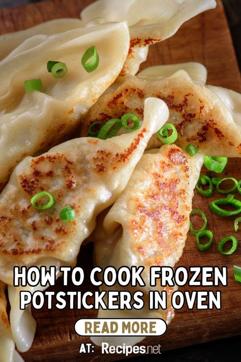 Level up your appetizer game with our collection of side dish recipes, featuring our guide on how to cook frozen potstickers in the oven at Recipes.net. Perfect for parties, gatherings, or simply as a tasty snack, these crispy and flavorful potstickers are sure to impress. Whether you're serving them alongside other appetizers or as a standalone dish, they're guaranteed to be a hit. Drop by our blog full recipe and add some delicious flair to your next appetizer spread! Homemade Potstickers, Frozen Potstickers, Recipes For Appetizers, Appetizer Bites, Dish Recipes, Learn To Cook, How To Cook, Yummy Snacks, Recipe Using