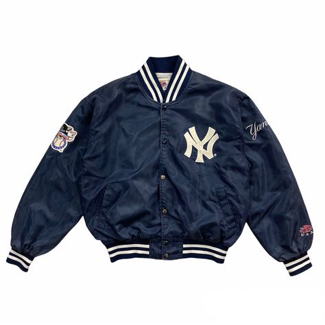 Yankees Jacket, 90s New York, Vintage Varsity Jacket, Vintage Levis Denim Jacket, Olive Green Jacket, Warm Jacket, Baseball Jacket, Pullover Jacket, Jacket Design