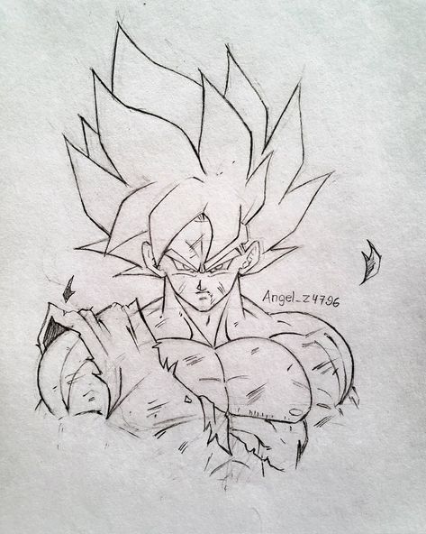 Ssb Gogeta, Dbz Drawings, Goku Drawing, Dokkan Battle, Anime Drawing Sketches, Drawing Superheroes, Spiderman Art Sketch, Naruto Sketch Drawing, Dragon Ball Painting