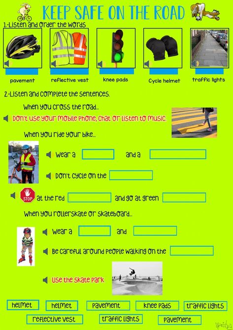 Street Safety, Advance English, Reflective Vest, Safety Matches, Online Safety, English As A Second Language (esl), Cycling Helmet, English As A Second Language, Road Safety