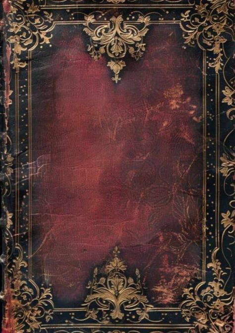 Dark Book Cover Design, Dark Vintage Background, Vintage Book Cover Design, Iphone Dark Theme, Empty Book Cover, Gothic Victorian Aesthetic, History Book Cover, Junk Journal Covers, Book Texture