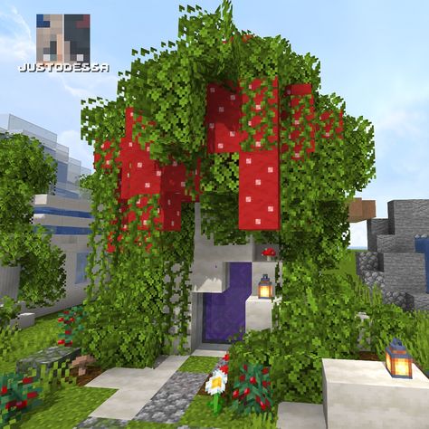 Make it into a tree too! Mushroom Nether Portal, Minecraft Mushroom, Nether Portal, Minecraft Builds, Minecraft Ideas, A Tree, Minecraft, Make It, Portal