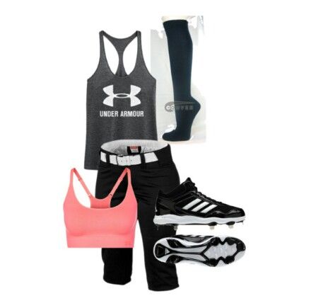 The perfect softball practice outfit Softball Outfits For Practice, Outfits For Practice, Softball Apparel, Softball Camp, Softball Things, Fast Pitch Softball, Softball Practice, Volleyball Outfit, Softball Stuff