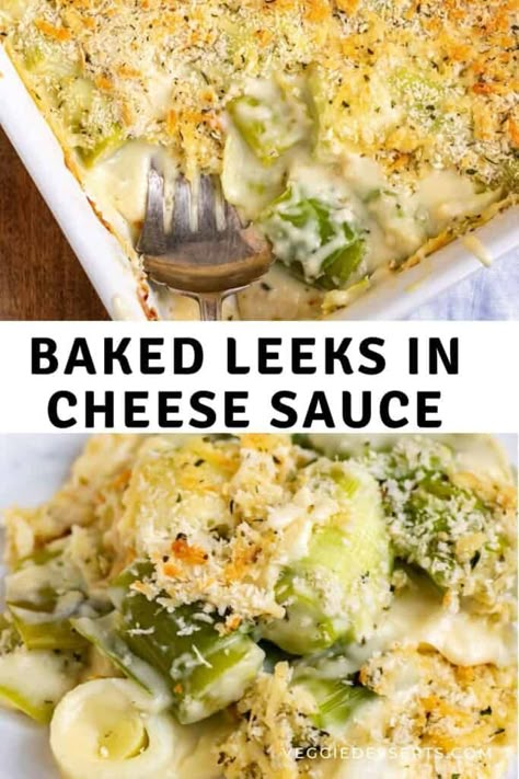 Recipe Using Leeks, Leeks Side Dish, Leek Recipes Side Dishes, Homemade Cheddar Cheese, Cheesy Leeks, Leeks Recipe, Roasted Leeks, Leek Pasta, Cooking Journal