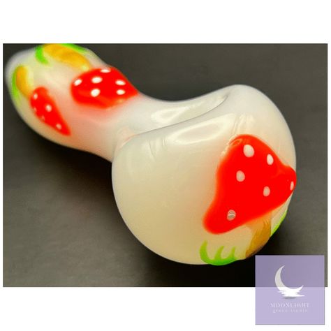 Glass Pipe Mushroom - Cute Smoking Pipe - Girly Hand Pipe - Beautiful Aesthetic Pipe 4" #GiftForStoner #UniqueGlassPipes #SmokingPipe #GirlyHandPipe #CuteGlassPipe #StonerGiftHer #HandmadePipes #MushroomPipe #friends #pipes #smoke #pipe #la #Glass #gift #mushroompipe #stonergift #uniquepipe #giftsforstoner #sexy #ganjagirls #venice #stonersociety #awesomepipe #sativa #besties #high #highvibes #mushroomfairy #california Mushroom Cute, Mushroom Fairy, Beautiful Aesthetic, Mushroom Design, High Vibes, Brown Box, Glass Pipes, Venice, Stuffed Mushrooms