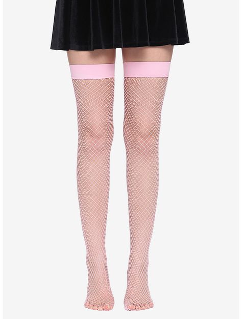 Pink Fishnet Thigh Highs Pink Fishnet Tights, Fishnet Thigh Highs, Pink Fishnets, Thigh Socks, Pink Fish, Fishnet Tights, Thigh High Socks, Fishnet Stockings, Girls Socks