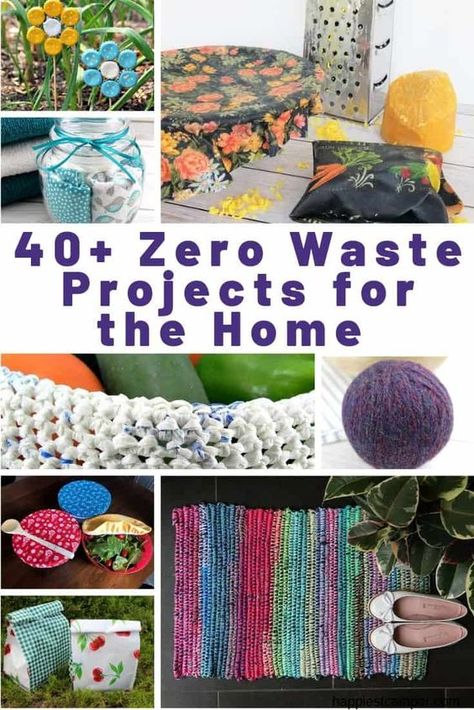 Zero Waste Arts And Crafts, Sewing Projects For Organization, Diy Eco Friendly Projects, Zero Waste Sewing Projects, Easy Upcycle Projects, Diy Dryer Balls, Recycler Diy, Useful Diy Projects, Recycled Diy