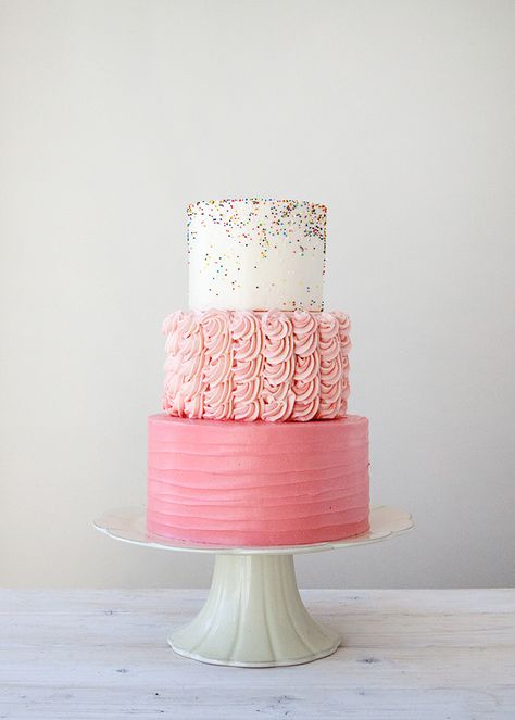 21 Cake Topper, 21st Birthday Cake Toppers, 21st Cake, 21 Birthday, 21st Birthday Cake, Three Tier, Gorgeous Cakes, Pink Cake, Rainbow Cake