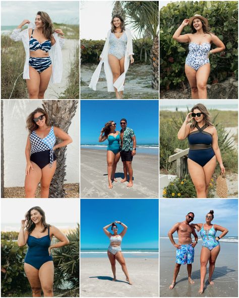 In case you missed last week’s vacation outfit round up, be sure to check it out! Swim has been one of my favorite categories to cover this season so I thought it was only fair to give it it's own post! While I was away, I featured five of my favorite styles for my first ever Swim Week - be sure to check out that post and the swim category on my blog for more information on finding an incredible swimsuit this season and my swim 2021 guide. All of my outfit details and sizing information is liste Plus Size Pool Outfit, Mom Swimwear, Upf 50+ Swimwear For Pool, Upf 50+ Swimwear For Pool Vacation, Beachwear Swimwear With Upf 50+ For Vacation, Cheap Swimwear With Upf 50+ For Beach Season, Casual Swimwear With Upf 50+ For Vacation, Vacation Swimsuit, Beach Trip Outfits