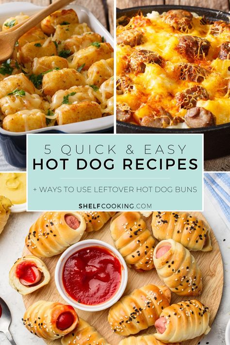 Chopped Hot Dog Recipes, Ways To Use Hot Dogs, Hot Dog Recipes No Bun, Meals With Hot Dogs Recipes, Hot Dog Weenie Recipes, Meals To Make With Hot Dogs, What To Do With Leftover Hot Dogs, Turkey Hot Dog Recipes, Hot Dog Lunch Ideas