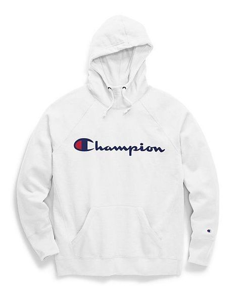 Champion Clothing, Trendy Hoodies, Logo Style, Champion Reverse Weave, Champion Hoodie, Script Logo, Mens Fleece, Hooded Pullover, White Hoodie