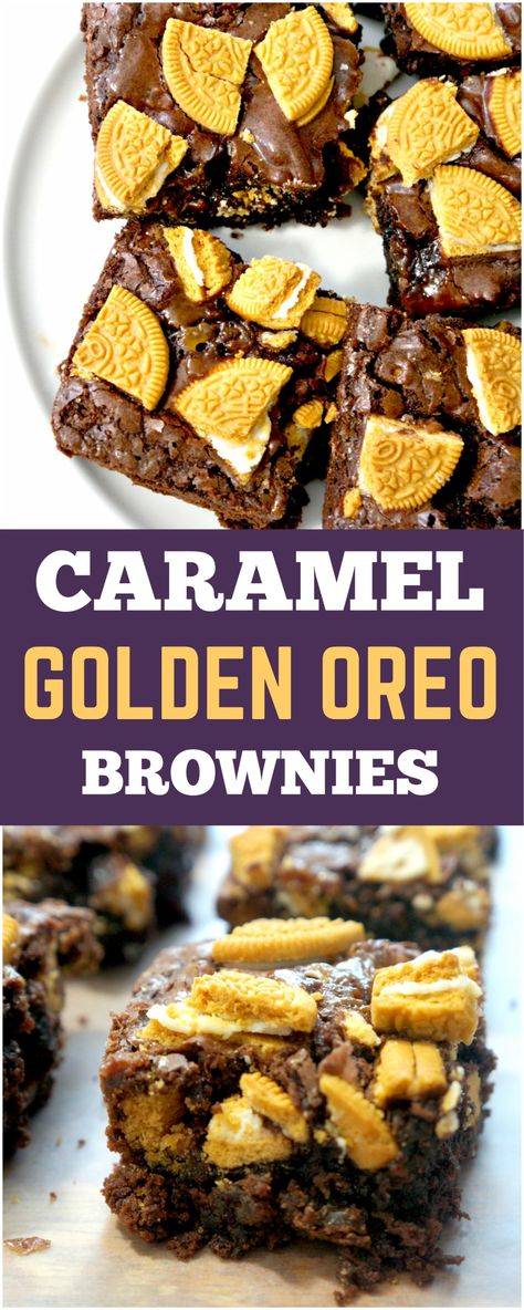 Chocolate Peanut Butter Desserts, Golden Oreo, They Don't Care, Easy Dessert Recipe, Oreo Brownies, Oreo Recipes, Dessert Aux Fruits, Peanut Butter Desserts, Oreo Dessert