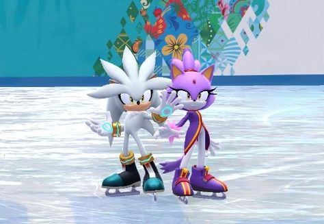 Blaze X Silver, Blaze And Silver, Silver X Blaze, Silver And Blaze, Emotionally Dependent, Sonic Christmas, Sonic Pfps, Sonic Underground, Cool Fire