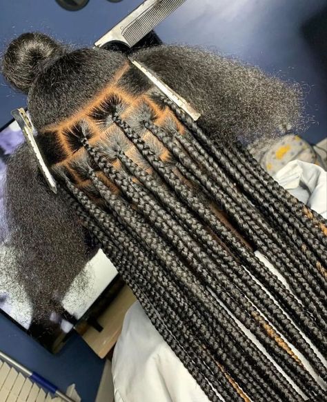 60 Inch Knotless Braids, 50 Inch Knotless Braids, Sm/med Knotless Braids, Medium Box Braids Knotless, Medium Long Knotless Braids, Medium Knotless Box Braids Long, Long Knotless Braids With Beads, Knotless Braids On Natural Hair, Med Knotless