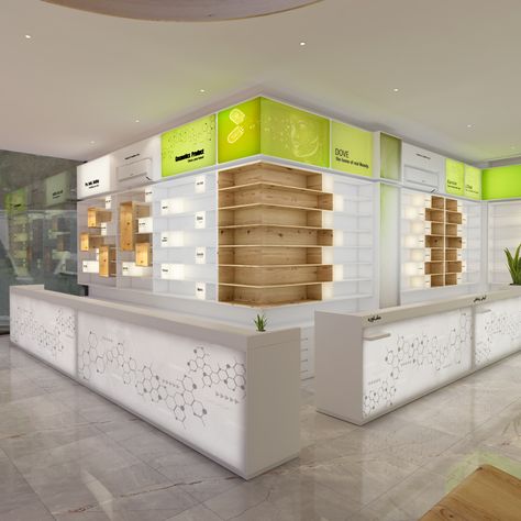 Clinic Pharmacy Design, Modern Pharmacy Counter Design, Pharmacy Interior Design Modern, Medical Store Design, Pharmacy Design Interior Modern, Small Pharmacy Design Interior, Pharmacy Store Design, Medical Store Interior Design, Pharmacy Counter Design