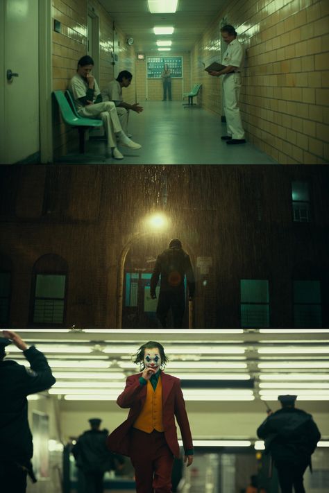 Lawrence Sher's the cinematographer of joker has done a brilliant job in capturing these amazing shots #joker #movieframes #cinematography Best Shots In Cinema, Film Scenes Cinematography, Urban Cinematography, Joker Cinematography, Movie Frames Cinematography, Best Movie Shots, Filmmaking Cinematography Aesthetic, Movie Stills Cinematography, Movie Shots Cinematography