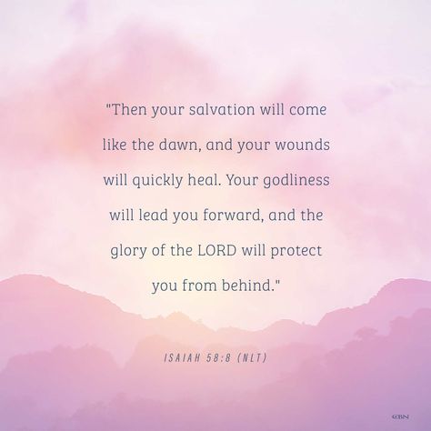 Isaiah 58:8 Isaiah 58, Spiritual Inspiration, Spirituality, Bible, Healing