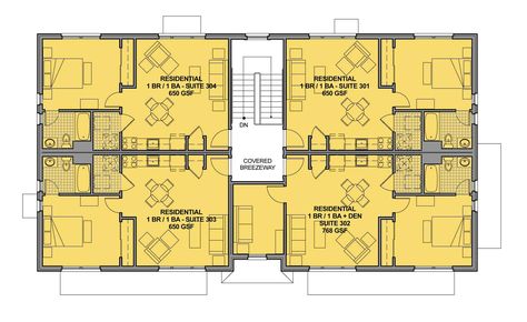 Building Plan Drawing, Apartment Blueprints, Walk Up Apartment, Building Stairs, Building Elevation, Apartment Floor Plans, Architecture Model Making, Apartment Plans, Building Plan