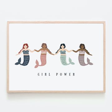 Girl Power Art, Power Art, Flat Art, Kid Bedroom, Playroom Wall Decor, Theme Nursery, Under The Sea Theme, Bubble Art, Mermaid Theme