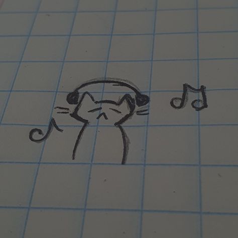 Cat Listening To Music, Listening To Music, Music