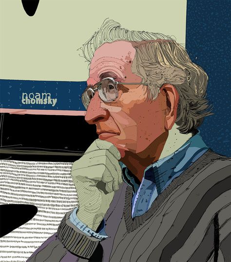 rodriguezillustrator | NOAM CHOMSKY by Tony Rodriguez Rolling Stone Magazine, Noam Chomsky, Drawing Faces, Art Portraits, Collage Illustration, Creative Illustration, Penguin Random House, Random House, Digital Art Illustration