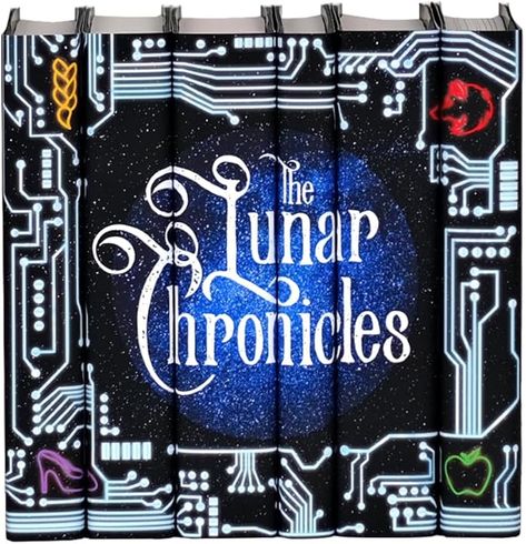 Juniper Books The Lunar Chronicles Set | Books & Covers Included

HARDCOVER BOOK SET: This set includes the six Lunar Chronicles books: Cinder, Scarlett, Cress, Fairest, Winter, & Stars Above, all in hardcover, published by MacMillan. Each book comes wrapped in paper-printed covers designed by Juniper Books. Fancy Book Covers, Queen Levana, Juniper Books, Book Binding Ideas, Wicked Stepmother, Shelf Accessories, Binding Ideas, Gifts For Myself, Empowering Books