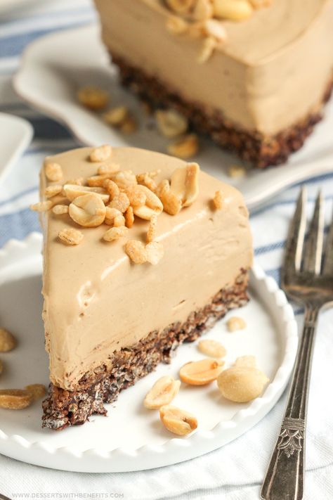 Healthy Desserts Peanut Butter, Peanut Butter Desserts Healthy, Desserts Peanut Butter, Tofu Dessert, Dessert Pie Recipes, Peanut Butter Crunch, Dessert Pie, Coconut Dessert, High Protein Desserts